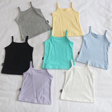 西瓜星球 吊帶背心純棉背心女童女寶寶嬰兒夏裝時尚6-12個月1-2歲