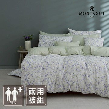 MONTAGUT-40支240織紗棉天絲兩用被床包組(琉璃仙境-加大)