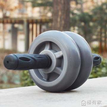 健腹輪雙軸承TPR橡膠靜音版室內外健身器材腰腹核心力量訓練輪面 99購物節