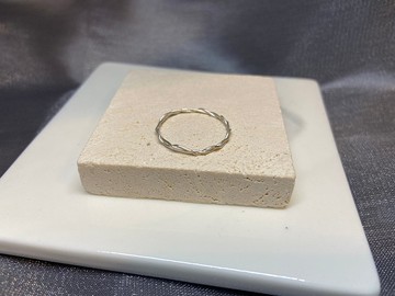 999純銀/足銀/ 不規則麻花戒指