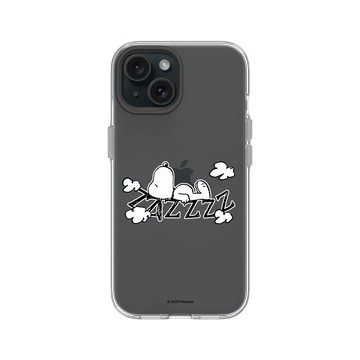 iPhone 15 Clear 透明 - 史努比 Snoopy - 雲朵上睡覺