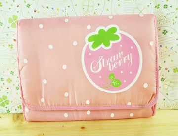 【震撼精品百貨】草莓_Strawberry~收納包附鏡-粉點點