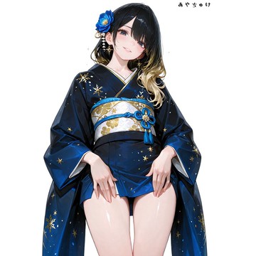 【12月新品】07-109-0087 人物貼紙 性感和服女孩