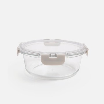 耐熱Tritan玻璃保鮮盒900mL 圓形
