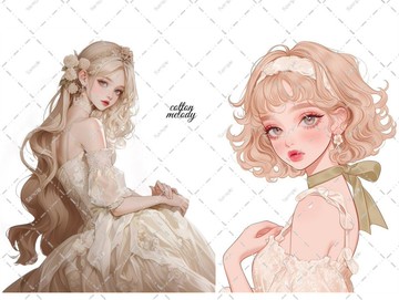 原創貼紙 No.7075 人物貼紙｜原創貼紙｜人物貼紙｜女孩貼紙｜原創人物貼紙