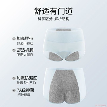 桃園出貨✨冰絲生理內褲女士月經期防漏大姨媽例假期女生專用夏季安全衛生褲