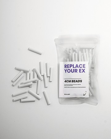 【RYE】跳繩 節拍珠 拍子珠 4cm (重拍-星光白)