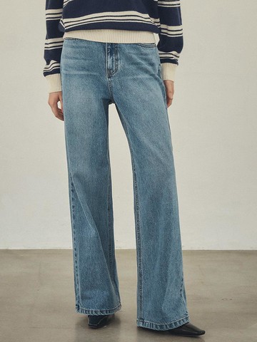 P3205 Wide Denim Pants