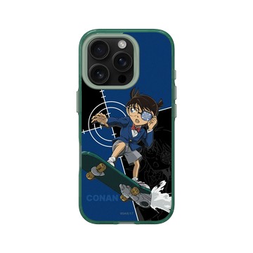 iPhone 16 Pro Clear 憂墨綠 - Detective Conan - 柯南與滑板