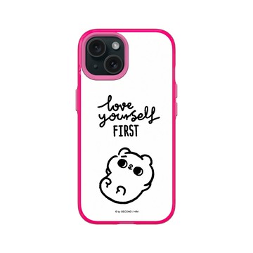 iPhone 15 Clear 粉漾桃 - 爽爽貓 Song Song Meow by SECOND - Love Yourself