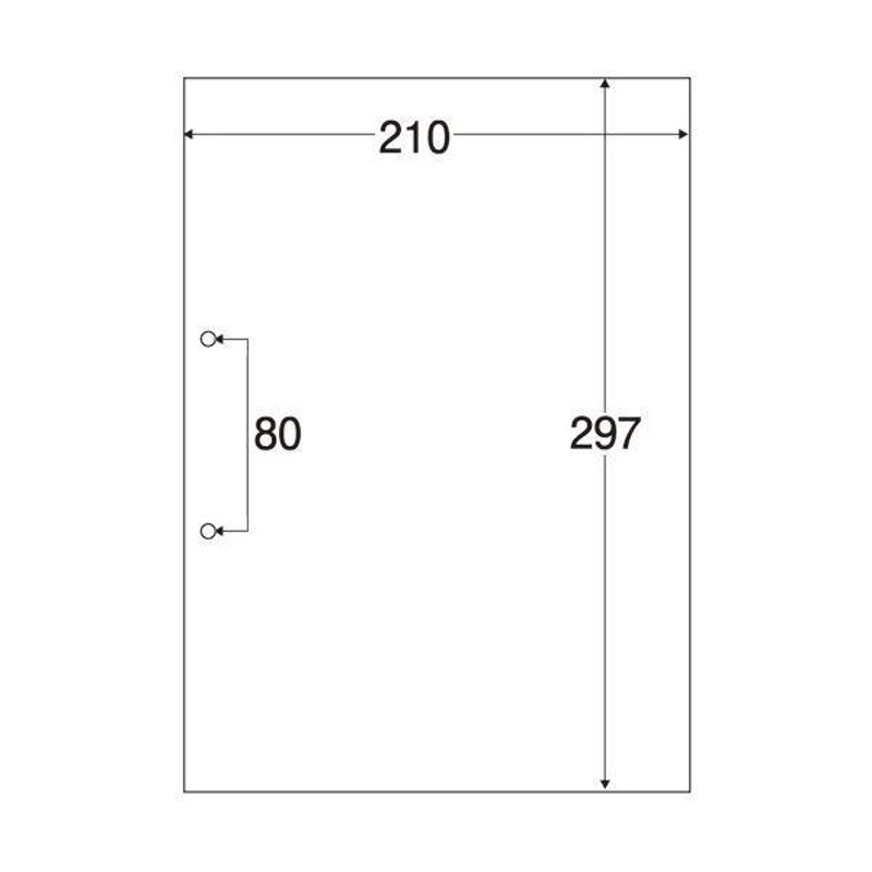 Forestway プリンタ帳票マルチタイプA4 カラー 2面 4穴500枚×5冊 - 3