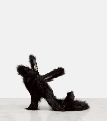 Dolce & Gabbana 105 shearling sandals