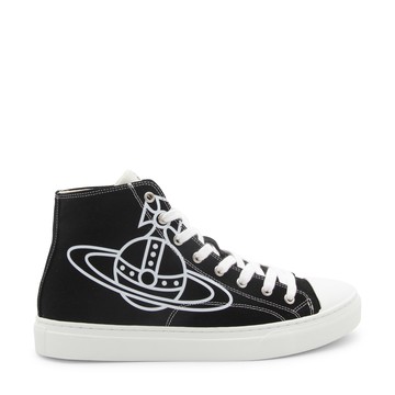 Vivienne Westwood - Black And White Canvas Plimsoll Sneakers