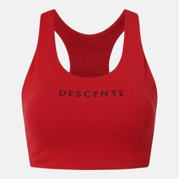 DESCENTE 運動內衣 女 中度支撐 慢跑 瑜珈 訓練 WOMEN GYM-FIT BRA-TOP 紅 SR122PBR11-RED0