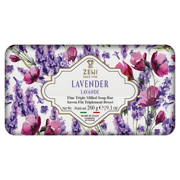 ZENI 義大利三重研磨香皂 薰衣草 含乳木果油  260g  1個