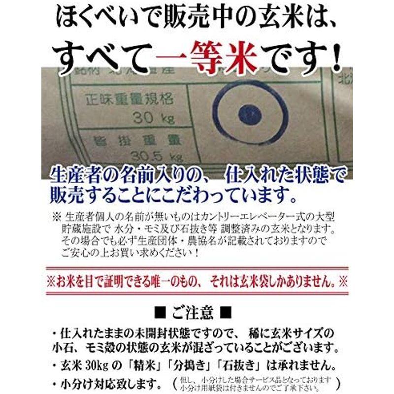 新米令和5年産 北海道産 ななつぼし 玄米 30kg 北海道米 一等米