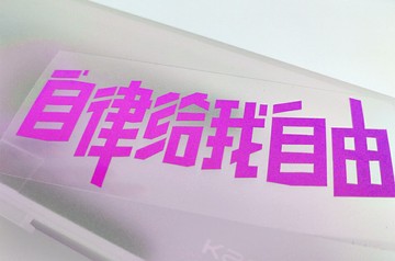 自律給我自由反光貼紙 macbook筆記本公路車山地車車架貼紙防水