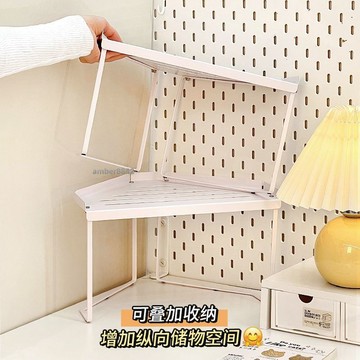 購滿99出貨✨熱賣✨桌面轉角置物架學習桌改造神器學生書桌牆角文具書本整理收納架子