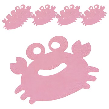 aguard 螃蟹造型止滑貼紙 浴室地板/浴缸/木地板/磁磚地板用  110 x 90mm  粉色  10個