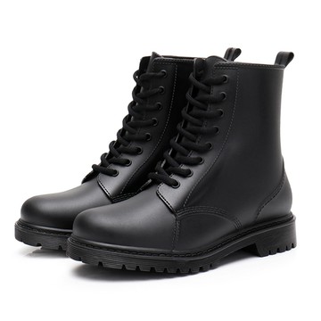 【韓國K.W.】Y4696現貨獨具個性晴雨二用雨靴馬丁靴(零碼出清/鞋款偏小/休閒鞋/靴)