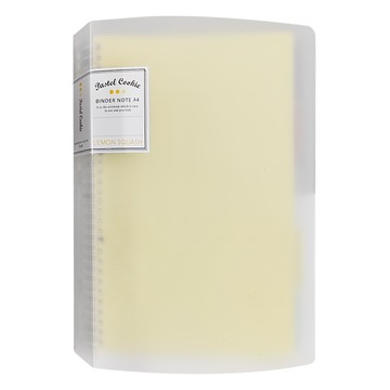 KOKUYO 國譽 Campus Pastel Cookie 30孔活頁本U罫 A4 40入 日本進口行距8mm橫線活頁紙  黃色  1本