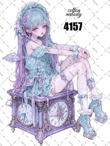 original sticker no.4157 人物貼紙 原創貼紙 原創人物貼紙 裝飾貼紙 cotton melody