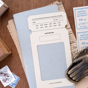 旅行空白小冊 / 附封面小卡+日索引貼紙