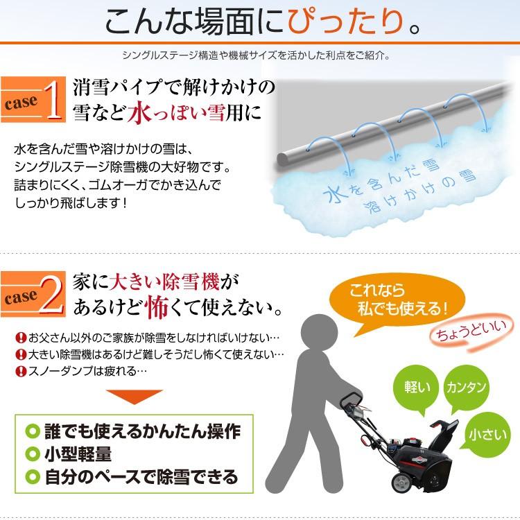 除雪機 家庭用 1222EE 本体 小型 除雪幅55cm 手押し式 シングルステージ 2年保証 宅配 送料無料