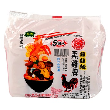 [家速配]黑雞牌雞絲麵55g*5(免煮)