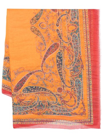 etro printed scarf