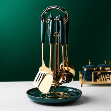 eioo鍋鏟不銹鋼家用廚房用品大全鏟勺套裝廚具全套烹飪鍋炒菜鏟子