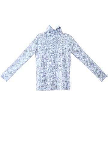 透膚印碎花上衣(0S000014200) - earth music&ecology