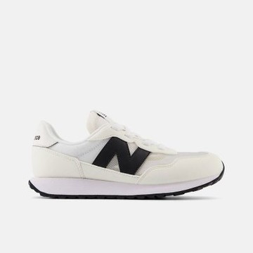 New Balance [PH237DEP] 中童 休閒鞋 運動 經典 復古 W 寬楦 NB 237 舒適 穿搭 白黑