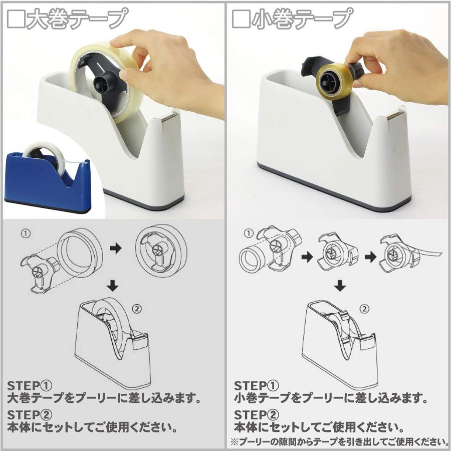 ライオン事務器 テープカッター No.350N-B ブルー