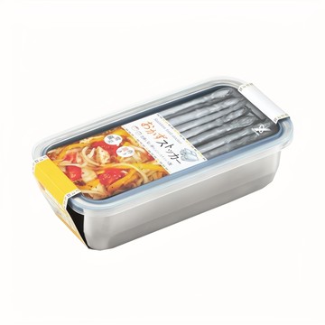 Yoshikawa 吉川 不鏽鋼置物盒 22.5x11.5x6.4cm 1150ml  銀色  1組