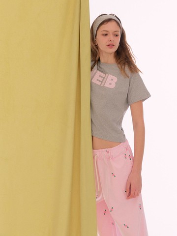 NEIB APPLIQUE T-shirt [pink]