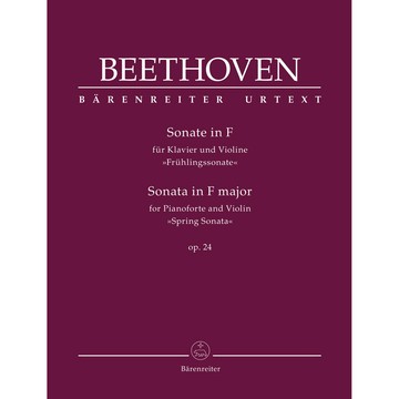 【599免運費】貝多芬春天奏鳴曲 Spring Sonata,Violin in F Op.24 小熊版 BA10937