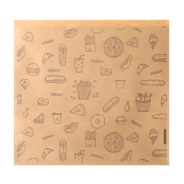 FaSoLa DIY多用途食品用卡通防油紙袋 50入  小款16 x 15cm + 大款21x 20cm  2包
