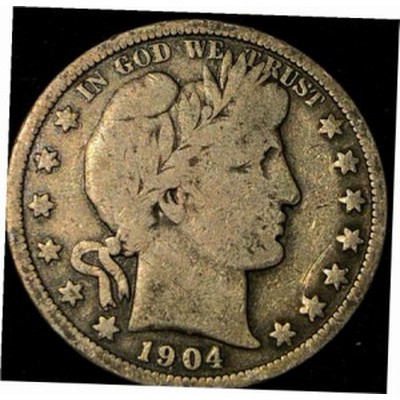 【品質保証書付】 アンティークコイン NGC PCGS 1904年 O バーバーハーフドル 非常に良い + より良い日付 #77d- show original title