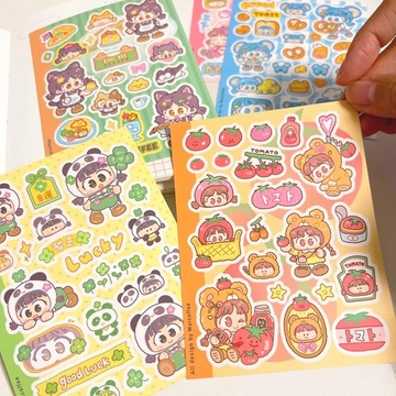 ❤NANI❤✨24H台灣🇹🇼出貨✨小麥咖啡 小可愛系列 貼紙甜亞風可愛貼紙漫畫風咕卡貼紙