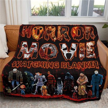 萬圣節裝飾毛毯法蘭絨毛毯恐怖毛毯禮品家居裝飾萬圣節床上蓋毯