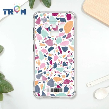 TRON 三星 NOTE 9 大顆彩色幾何磨石子A款 四角防摔載具殼 軟殼 手機殼