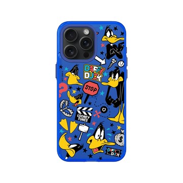 iPhone 15 Pro Max Clear 激光藍 - 樂一通 Looney Tunes - 搗蛋系列-太菲鴨
