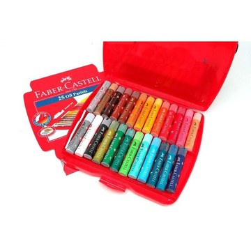 德國輝柏FABER CASTELL 25色 / 50色 粗芯手提精裝油性粉彩條【APP滿額下單10%點數(單一帳號最高5000點)】1/31止