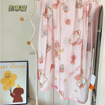 新款三麗鷗夏季新品涼感毯蓋毯幼兒園午睡毯親膚舒適小毯子卡通風