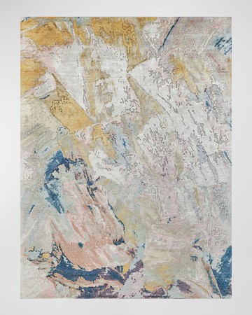 Floor Art Hand-Knotted Multi Rug, 9' x 12'