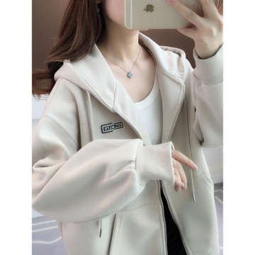 春季外套女春秋款女士開衫連帽衛衣女款2025新款爆款女裝初秋上衣