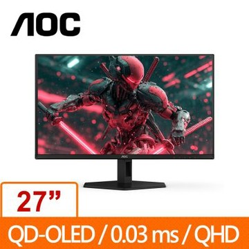 AOC Gaming 27型 Q27G40ZDF QD-OLED電競螢幕