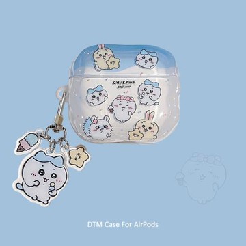 吉伊卡哇適用蘋果airpods保護套4代pro2二代三代airpodspro3無線藍牙耳機殼四代五代5代防摔硬殼小八烏薩奇