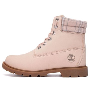 (WMNS) Timberland Lindon Woods 6 Inch Waterproof Boot 'Pink Nubuck and Printed Collar'